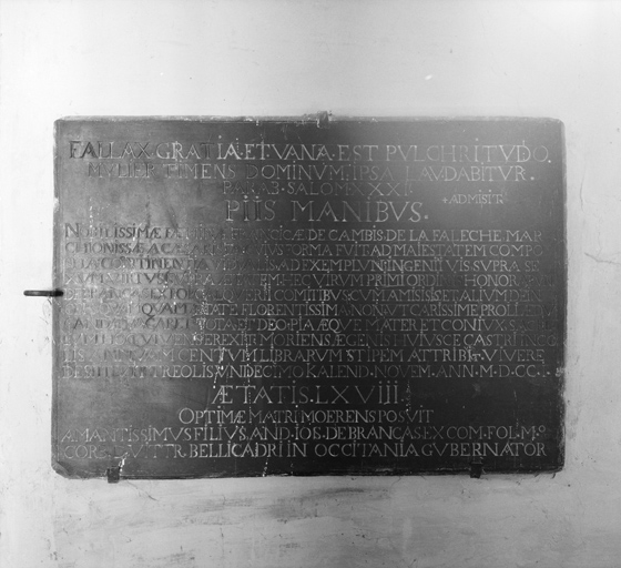 plaque commémorative