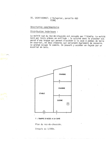 Plan du rez-de-chaussée.