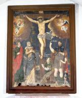 tableau : Calvaire avec saint Roch et sainte Madeleine