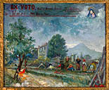 tableau, ex-voto : Arbre foudroyé lors d'un ramassage de pommes