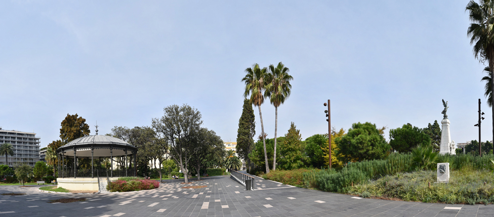 jardin public, dit aussi jardin des plantes, jardin Paradis, jardin des Palmiers, jardin des Phocéens, actuellement jardin Albert 1er et jardin d'Arménie