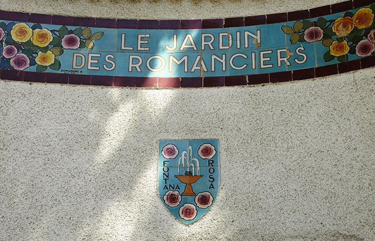 Jardin d'agrément dit le jardin des Romanciers (Fontana Rosa)