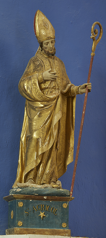 Statue (demi-nature) : saint Agricol