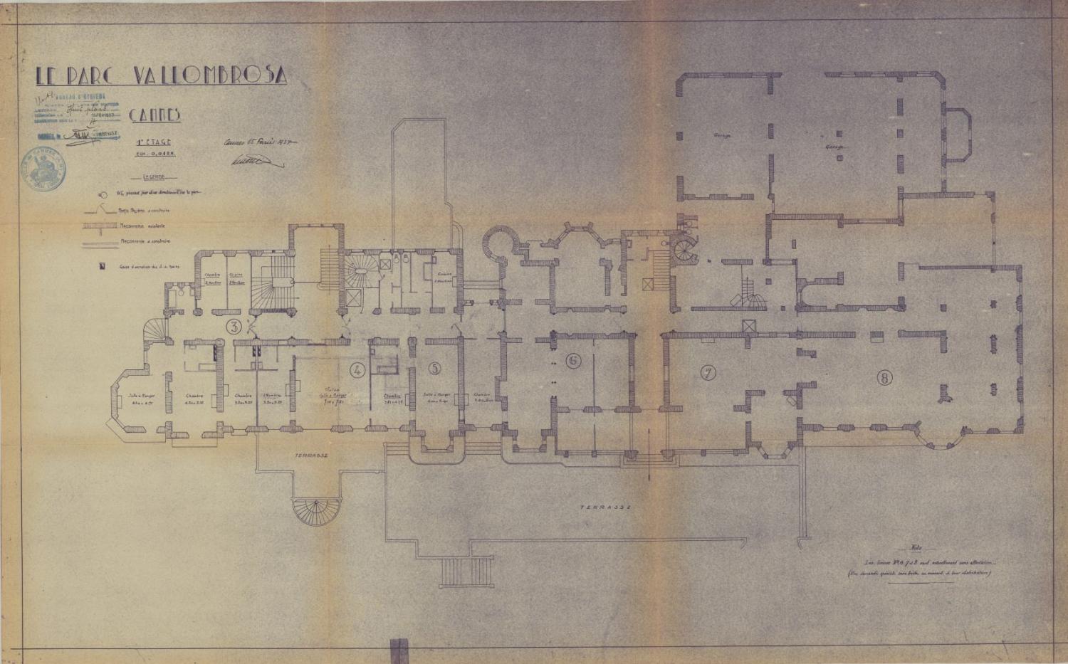 maison dite Château Sainte-Ursule ou Château des Tours, puis hôtel de voyageurs dit Hôtel du Parc, actuellement Résidence du Parc Vallombrosa
