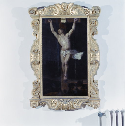 tableau : Le Christ en croix, cadre