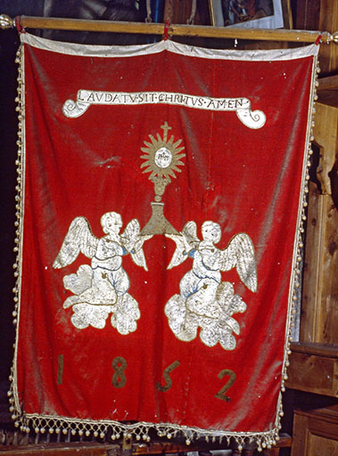bannière de procession (2), de confrérie de pénitents blancs