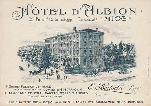 hôtel de voyageurs dit Hôtel Steimel puis Hôtel d'Albion puis Hôtel Ellington, actuellement Hôtel Apollinaire