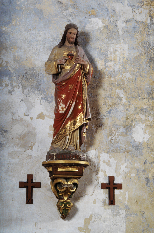 statue (petite nature) : Sacré-Coeur de Jésus