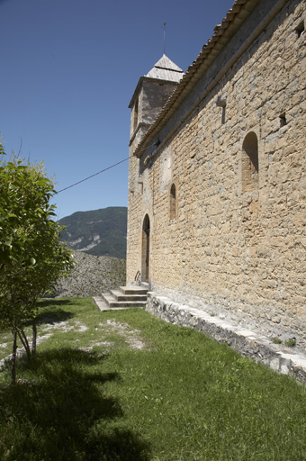 Vue de l'élévation sud.