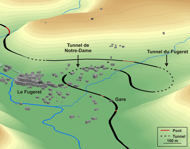 voie ferrée (les lacets du Fugeret)