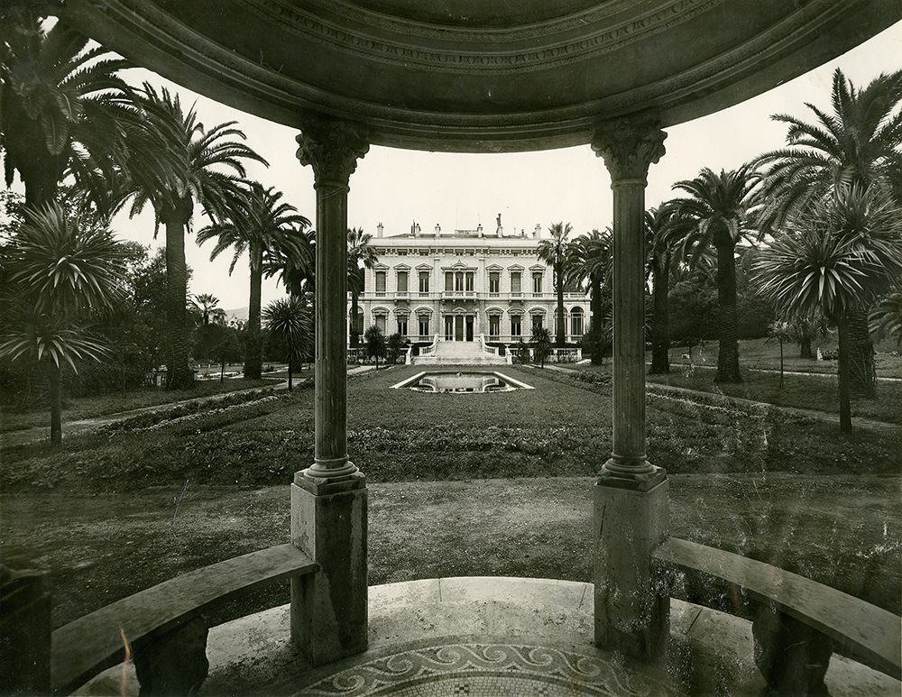 jardin d'agrément de la Villa Torre di Cimella (détruite), actuellement jardin de l'immeuble en copropriété Les Jardins de Cemenelum