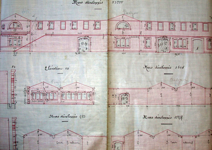 entrepôt industriel (magasin des pièces de rechange et remise des locomotives et des tenders)