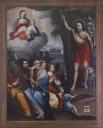 tableau d'autel : La prédication de saint Jean Baptiste