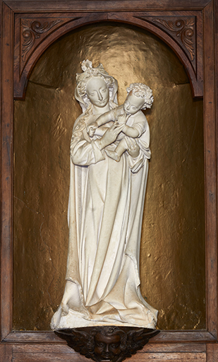 Statue (petite nature) : Vierge à l'Enfant dite Notre-Dame de Santé