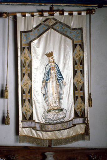 bannière de procession No 1, de l'Immaculée Conception dite de Notre-Dame de Béassac