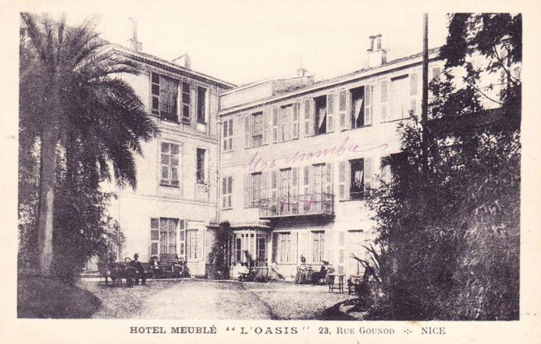 maison de villégiature (villa balnéaire) devenue hôtel de voyageurs dit hôtel L'Oasis, anciennement pension russe