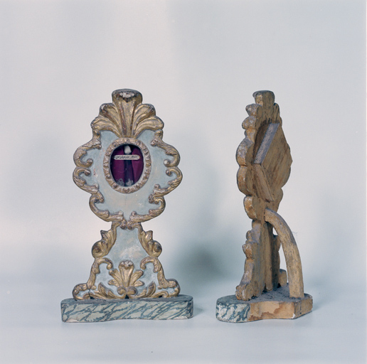 ensemble de 2 reliquaires-monstrances dits reliquaires de saint Victor et de saint Modeste