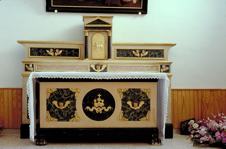 autel (2, en pendant, autel tombeau, autel secondaire) : autel secondaire, autel de saint Joseph