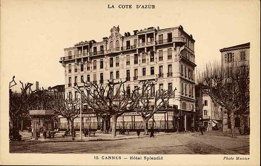 hôtel de voyageurs dit Splendide Hôtel, puis Hôtel Splendid