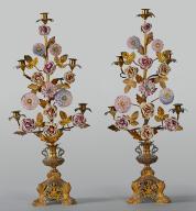 Série de quatre chandeliers-bouquets d'autel