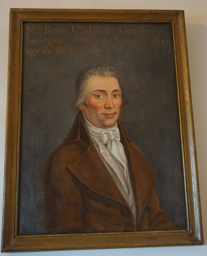 Tableau (donatif) : portrait de Léon Joseph Xavier Brun de la Valère