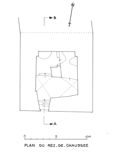 Plan de l'étage de soubassement.