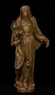 statue (grandeur nature) : sainte Claire d'Assise