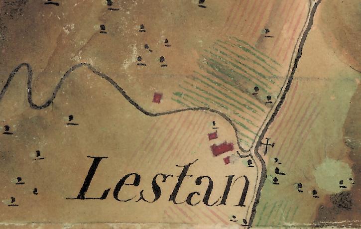 Cartes des frontières Est de la France, de Colmars à Marseille, 1764-1778. Détail : le hameau de l'Estang.