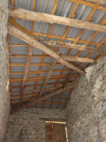 Bâtiment principal, partie agricole. Charpente de la croupe.