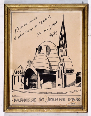 ex-voto, tableau : Eglise Sainte-Jeanne-d'Arc de Nice
