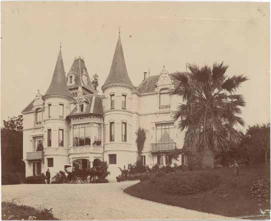 Villa des Tourelles, vers 1875.