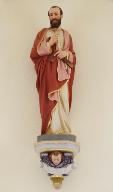 Console et statue (petite nature) : saint Thomas