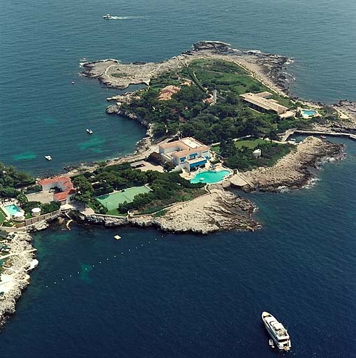 jardin d'agrément de la villa La Presqu'île de l'Ilette actuellement villa Aigue-Marine