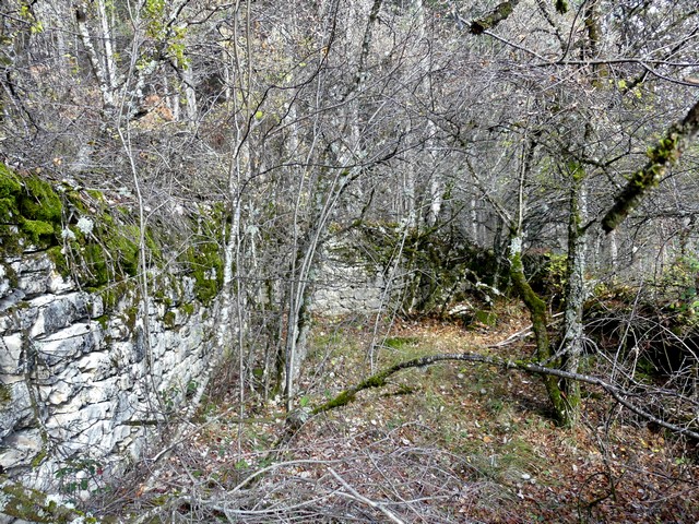 Vue de volume d'une bergerie, au Col de l'Archimbaou.