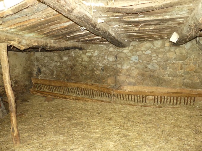 Partie nord. Etage de soubassement, étable. Vue de volume prise de l'est.