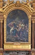 Cadre et tableau d'autel : le mariage mystique de sainte Catherine