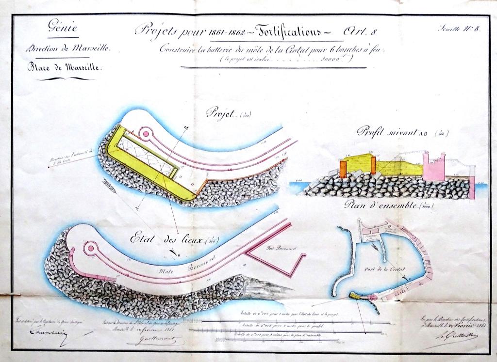 Batterie de côte du Môle Bérouard et double caponnière de communication