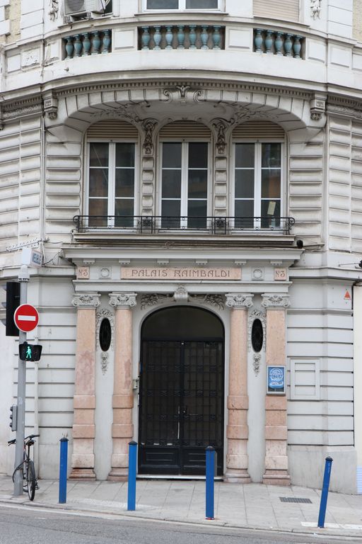 immeuble dit Palais Raimbaldi, comprenant l'hôtel meublé Massilia ou Massilia-Palace hôtel, actuellement Résidence Altea