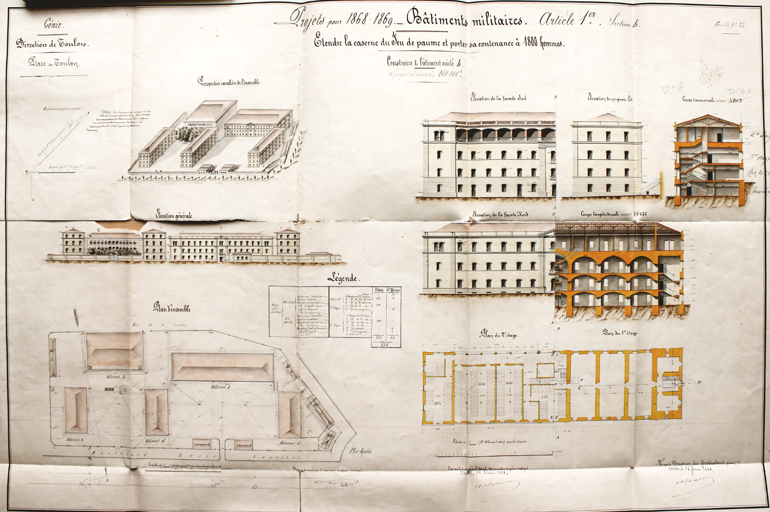 caserne du Jeu de Paume, puis Gouvion-Saint-Cyr, actuellement lycée Bonaparte