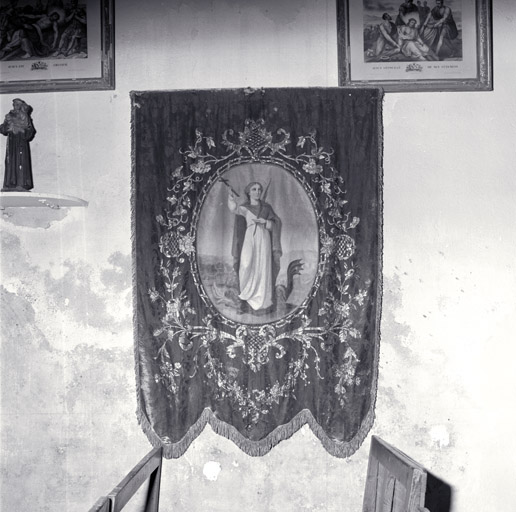 bannière de procession (N° 4), de saint Antoine et de sainte Marguerite