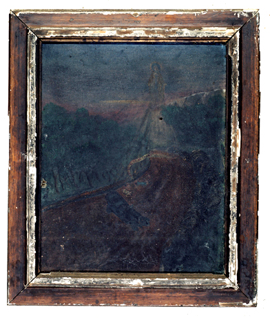 ex-voto, tableau : Accident de voiture automobile (N° 2)