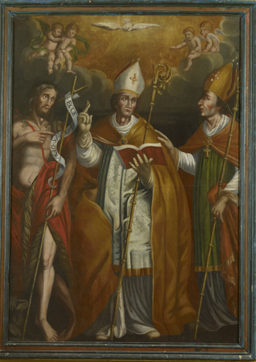 tableau : Saint Jean-Baptiste et deux évêques