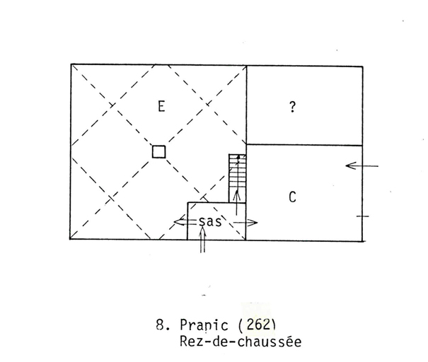 Prapic. Ferme 262. Plan du rez-de-chaussée.