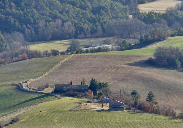 Le site archéologique antique de la Plaine du Couvent (Luzerne). Vue prise du nord.