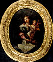 tableau, ex-voto, cadre : Vierge à l'Enfant