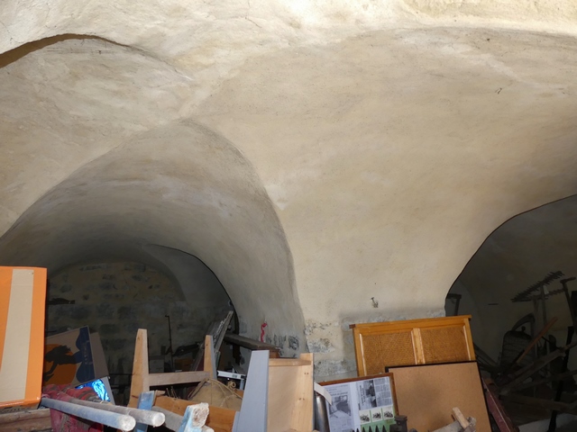 Etage de soubassement, vue de volume prise du sud-ouest.