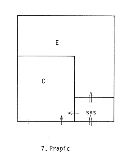 Prapic. Sas entre cuisine et écurie.