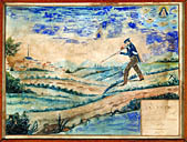 tableau, ex-voto : Accident de chasse de Louis Dol