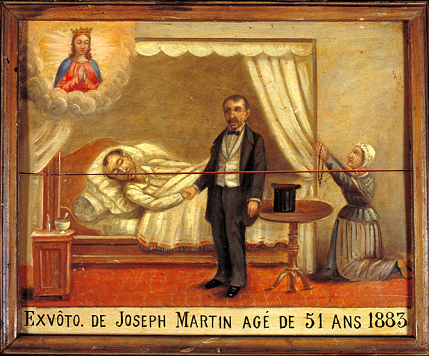 tableau, ex-voto : Demande de guérison de Joseph Martin