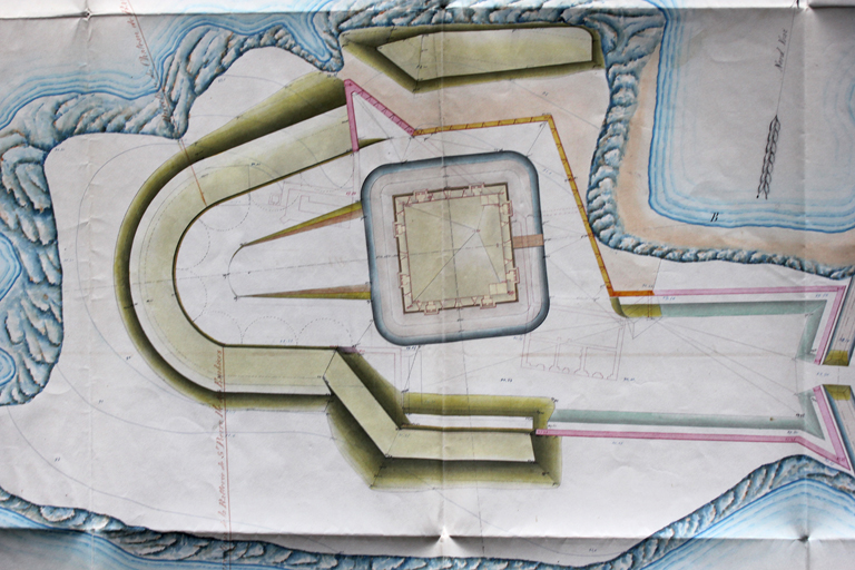 Projets pour 1848. Plan pour l'achèvement de la batterie de la Cride. 1848